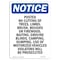 Signmission Safety Sign, OSHA Notice, 14" Height, Rigid Plastic, Posted No Cutting Of Trees Limbs Sign, Portrait OS-NS-P-1014-V-17719 - alternate 1